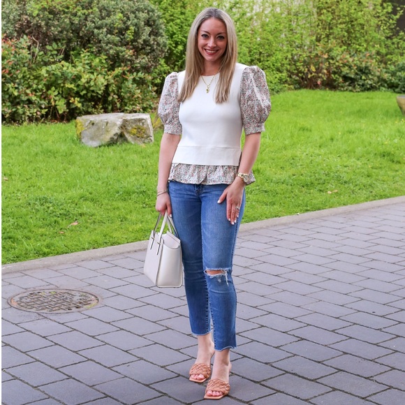 Kate Spade Small Satchel in light grey/white - Picture 11 of 12